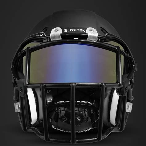 dark visor football helmet|More.